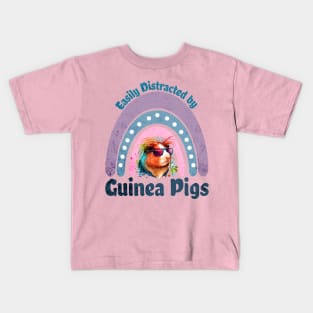 Easily Distracted by Guinea Pigs Kids T-Shirt